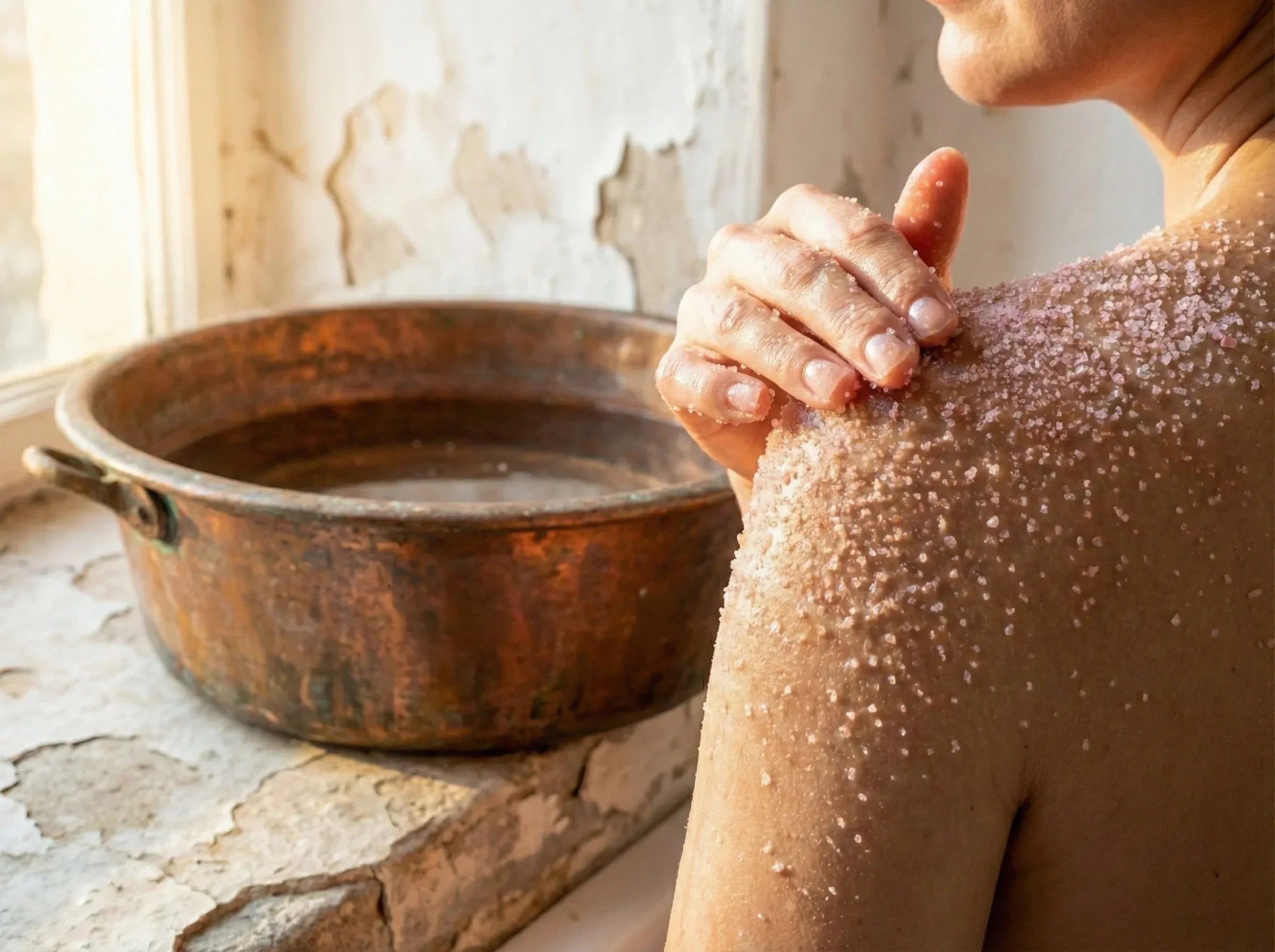 Sel Bain spirituel huile essentielle Rose Poudrée - Purification - Essences Agape 10090545