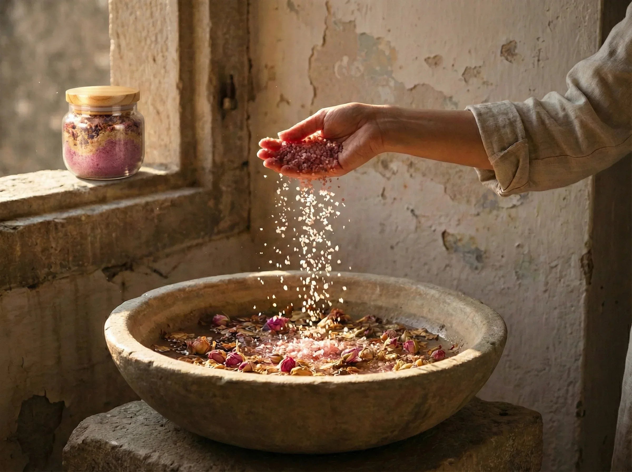 Sel Bain spirituel huile essentielle Rose epsom - Amour intérieure - Essences Agape 79108043