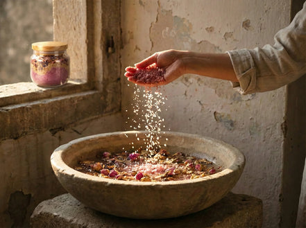 Sel Bain spirituel huile essentielle Rose epsom - Amour intérieure - Essences Agape 79108043