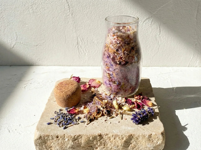 Sel Bain spirituel huile essentielle Trio Floral - Harmonie de l'esprit - Essences Agape 10589440