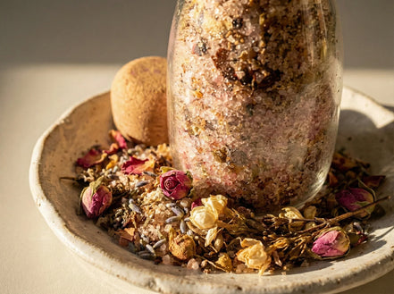 Sel Bain spirituel huile essentielle Trio Floral - Harmonie de l'esprit - Essences Agape 21977964