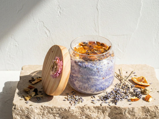 Sel de bain aromathérapie Lavande epsom - Sérénité Ancestrale Pure - Essences Agape 93758559