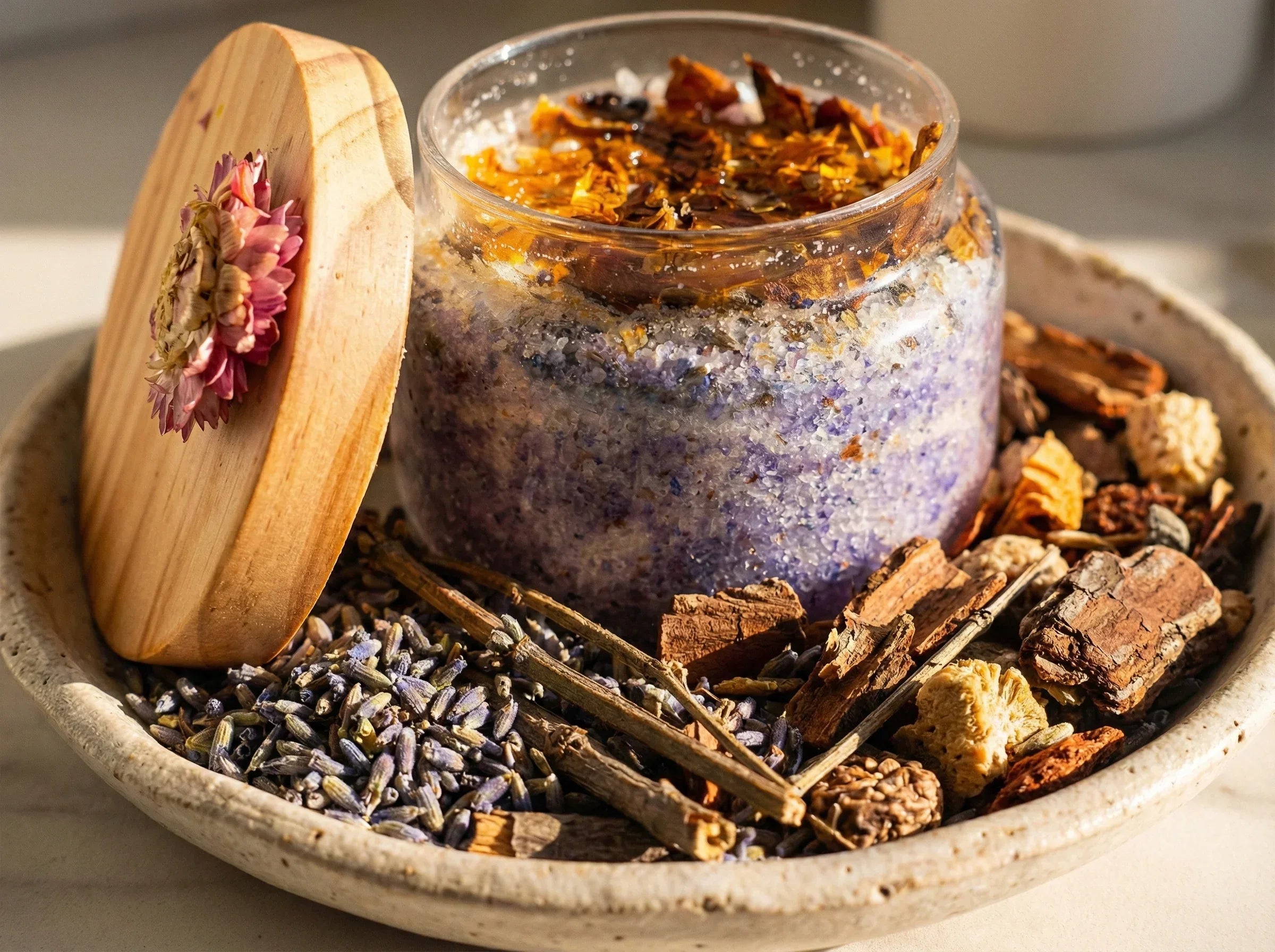 Sel de bain aromathérapie Lavande epsom - Sérénité Ancestrale Pure - Essences Agape 66441936