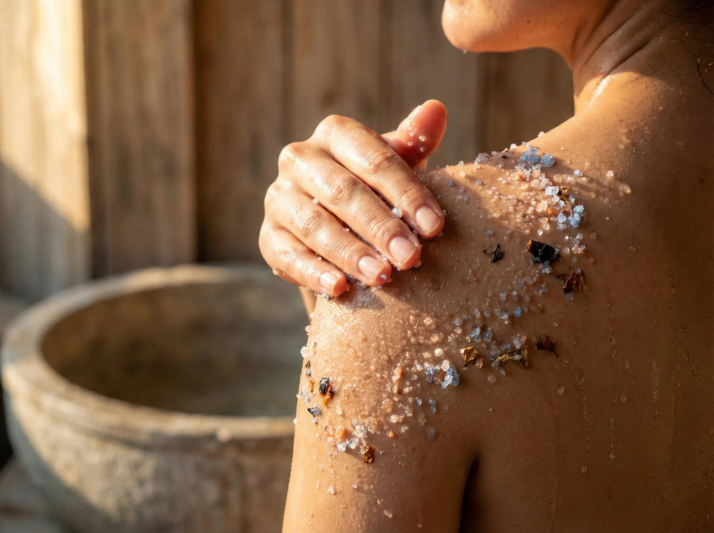 Sel de bain aromathérapie Musc Coton - Douceur Céleste et Soin - Essences Agape 50456338