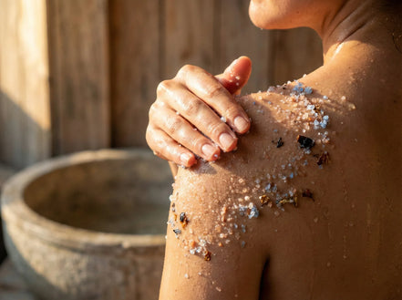 Sel de bain aromathérapie Musc Coton - Douceur Céleste et Soin - Essences Agape 50456338