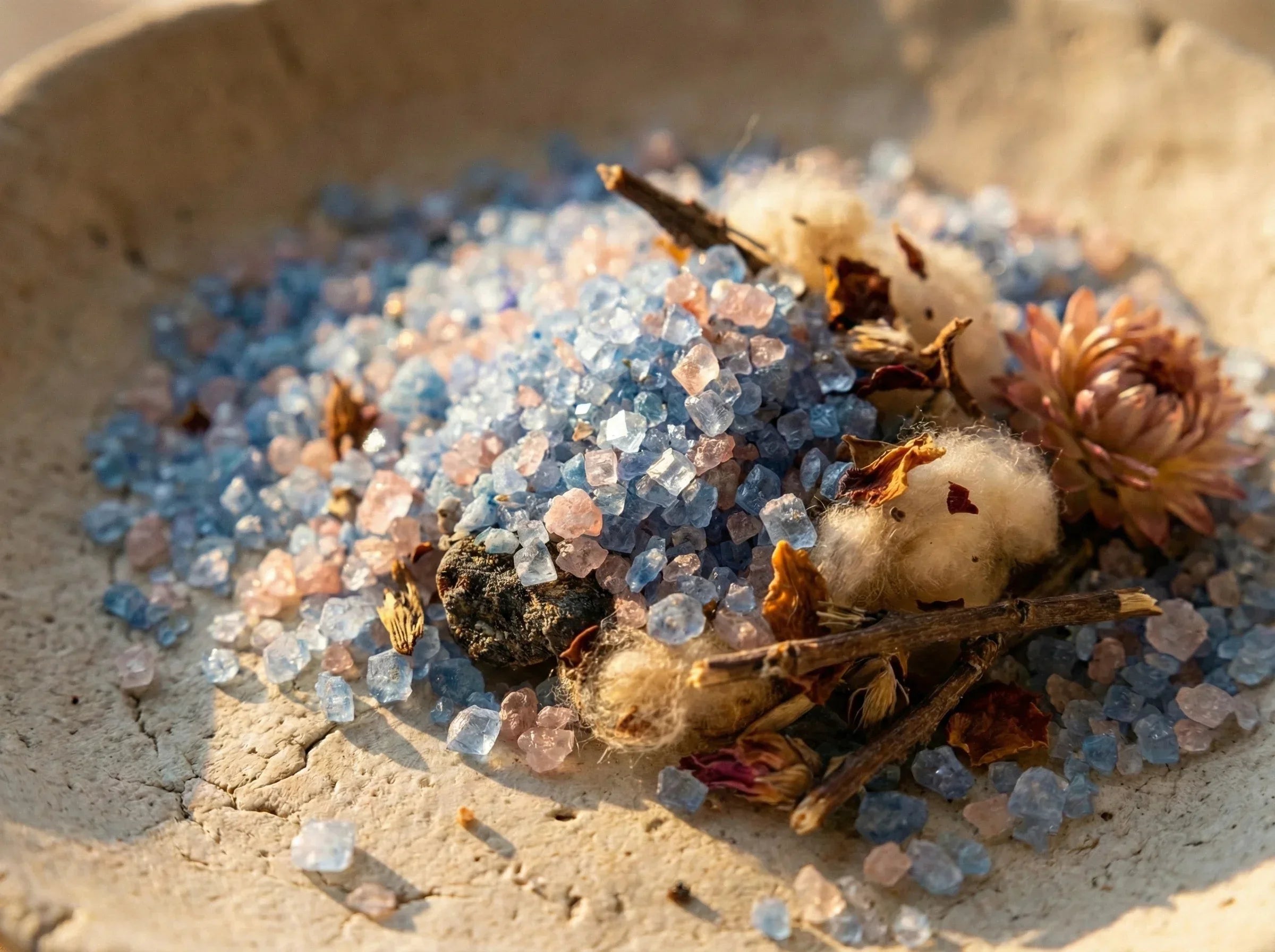 Sel de bain aromathérapie Musc Coton - Douceur Céleste et Soin - Essences Agape 80043675