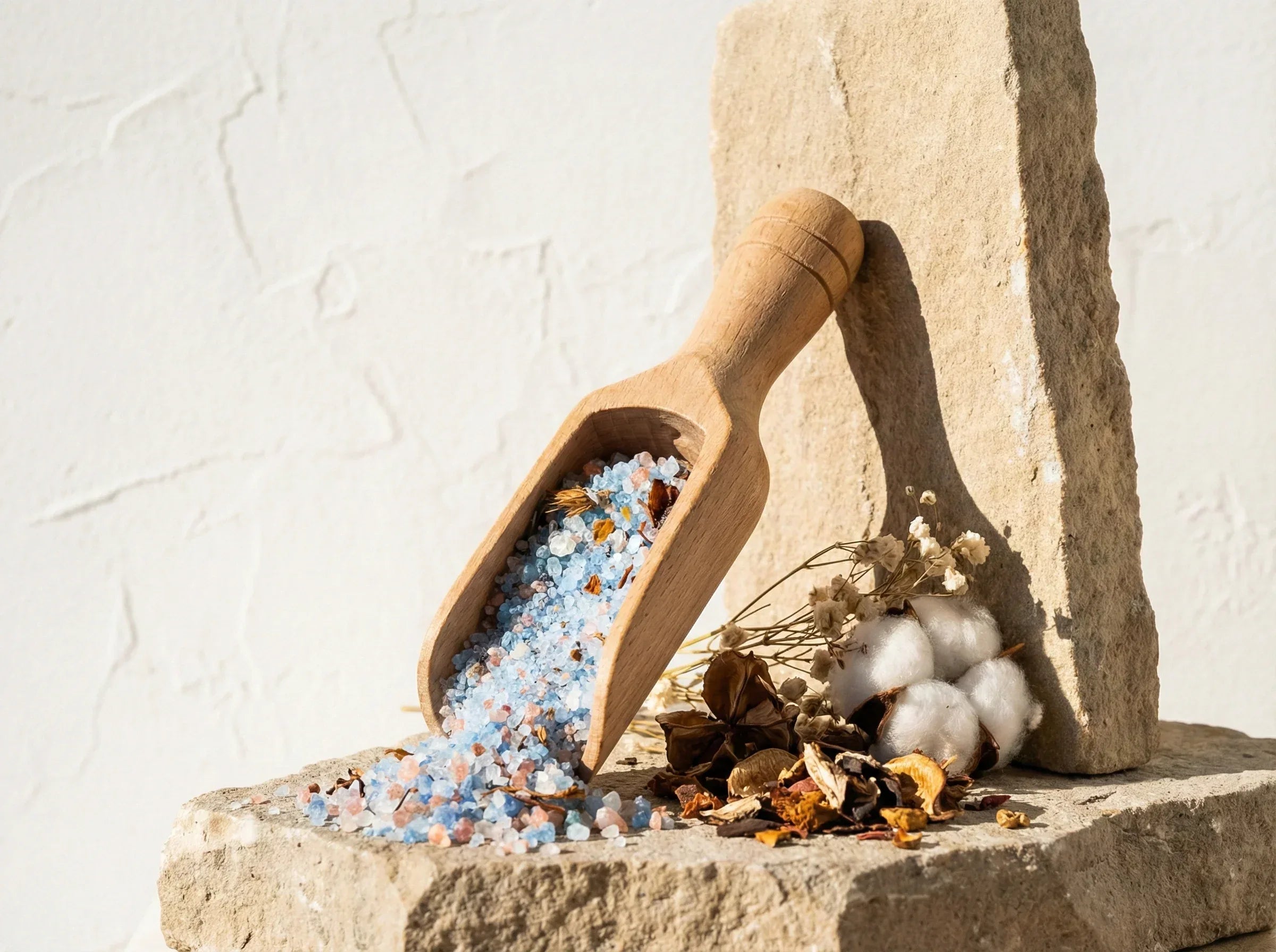 Sel de bain aromathérapie Musc Coton - Douceur Céleste et Soin - Essences Agape 63330196