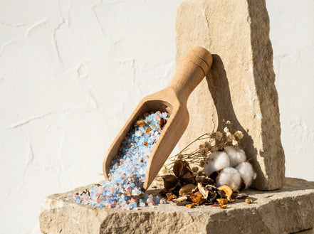 Sel de bain aromathérapie Musc Coton - Douceur Céleste et Soin - Essences Agape 63330196