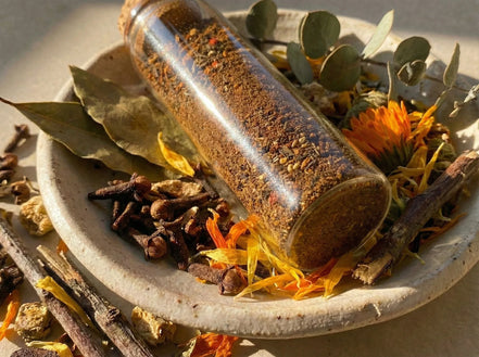 Sel de bain aromathérapie Poudre 12 Plantes - Élixir de corps Pur - Essences Agape 68863203