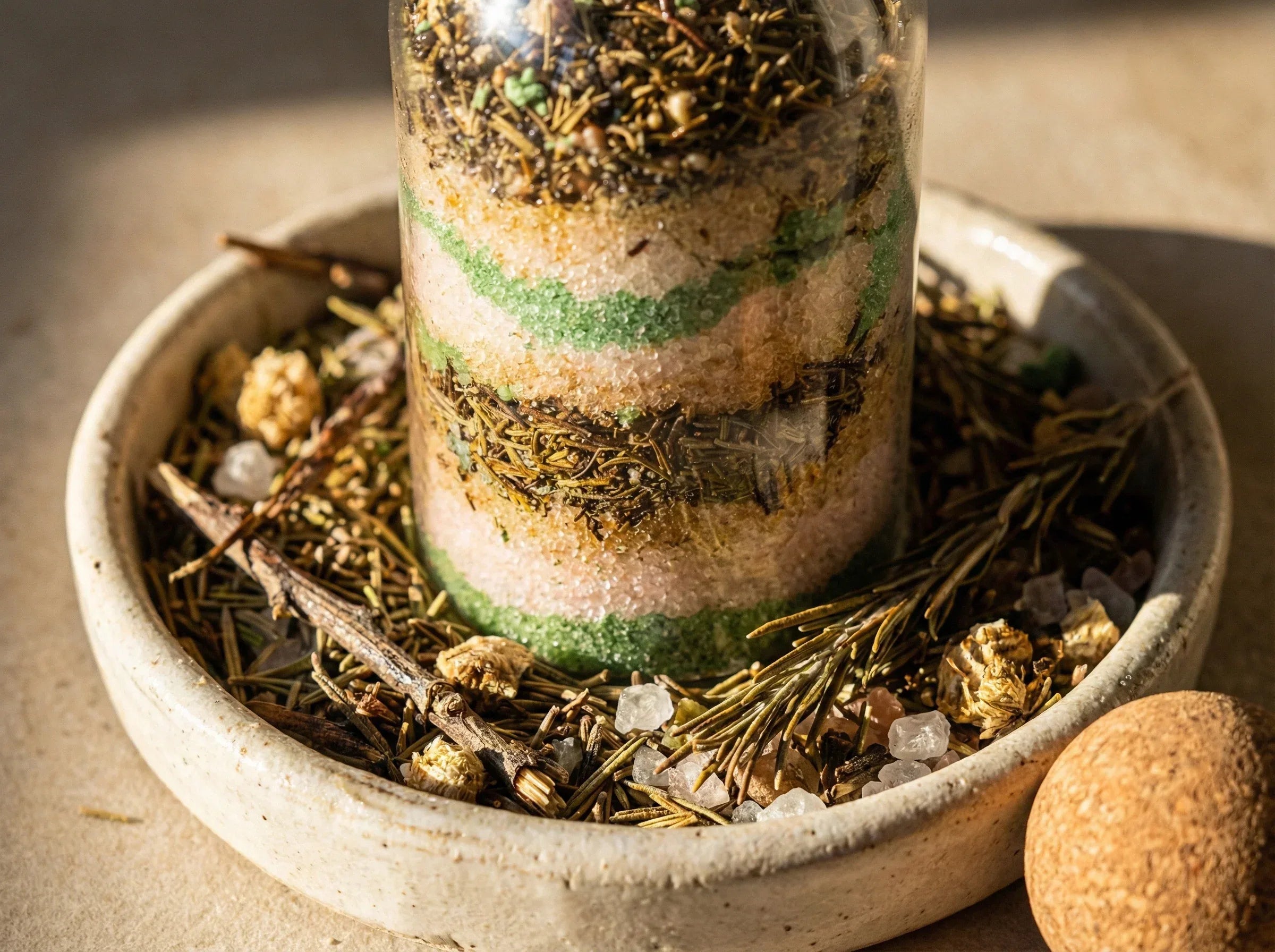 Sel de bain aromathérapie Romarin epsom - Ancrage Végétal Fort - Essences Agape 26543304