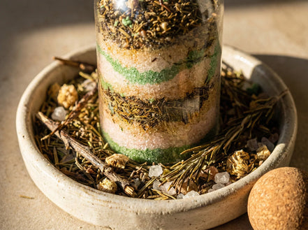 Sel de bain aromathérapie Romarin epsom - Ancrage Végétal Fort - Essences Agape 26543304