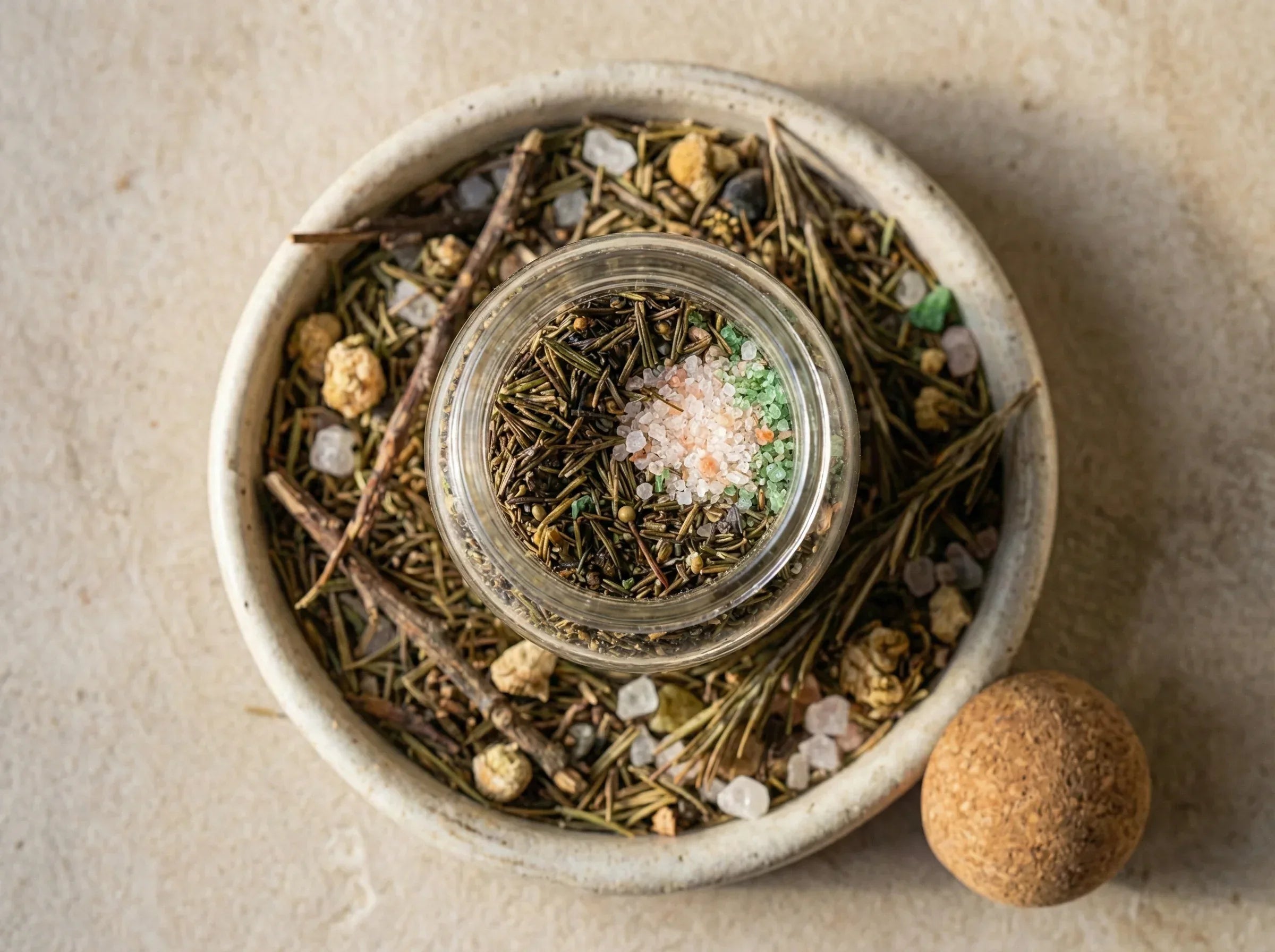 Sel de bain aromathérapie Romarin epsom - Ancrage Végétal Fort - Essences Agape 36491832