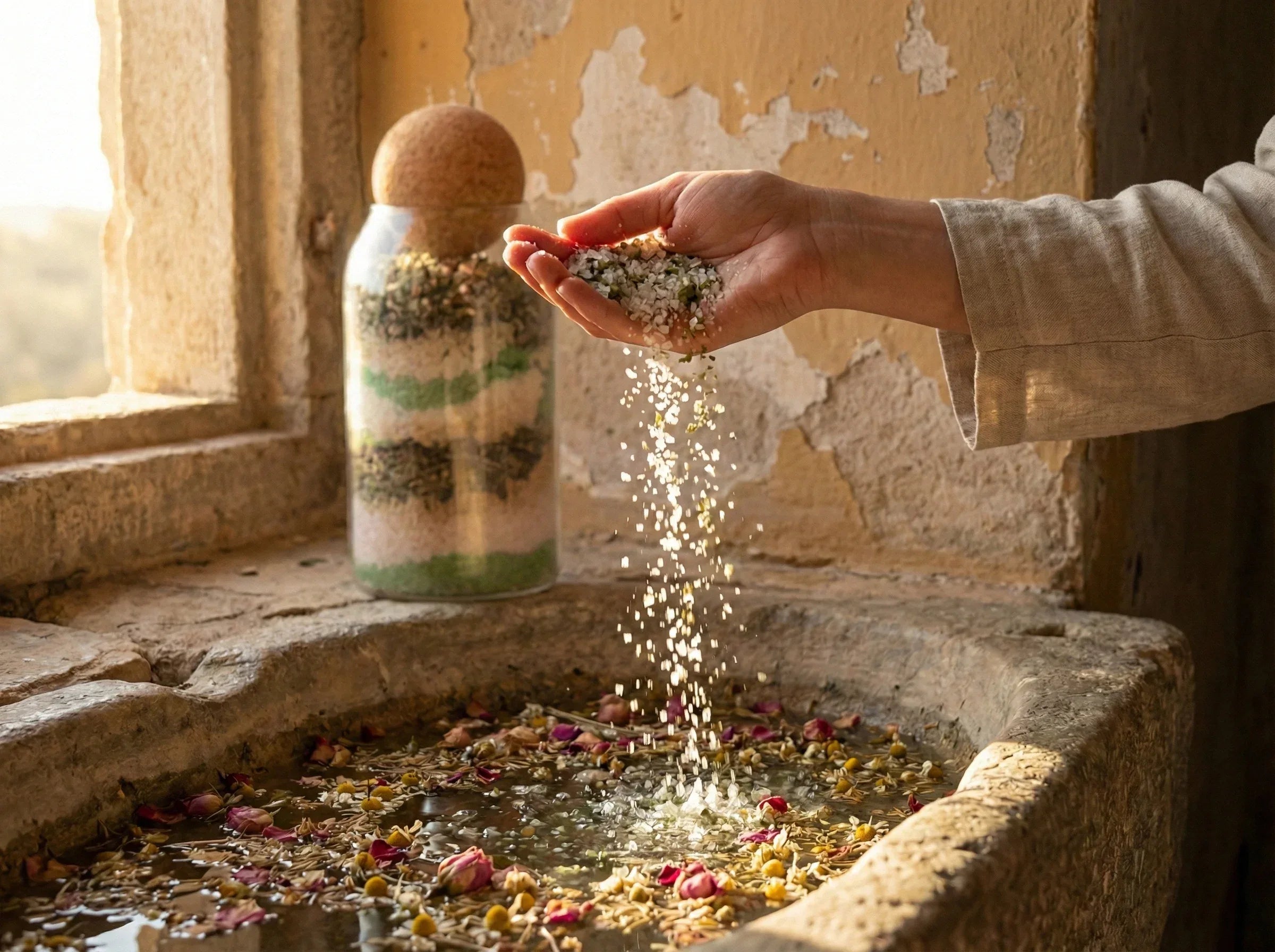 Sel de bain aromathérapie Romarin epsom - Ancrage Végétal Fort - Essences Agape 37483814