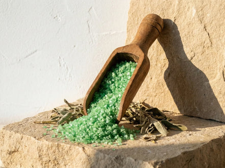 Sel de bain aromathérapie Sauge - Purification Profonde et Zen - Essences Agape 22619428