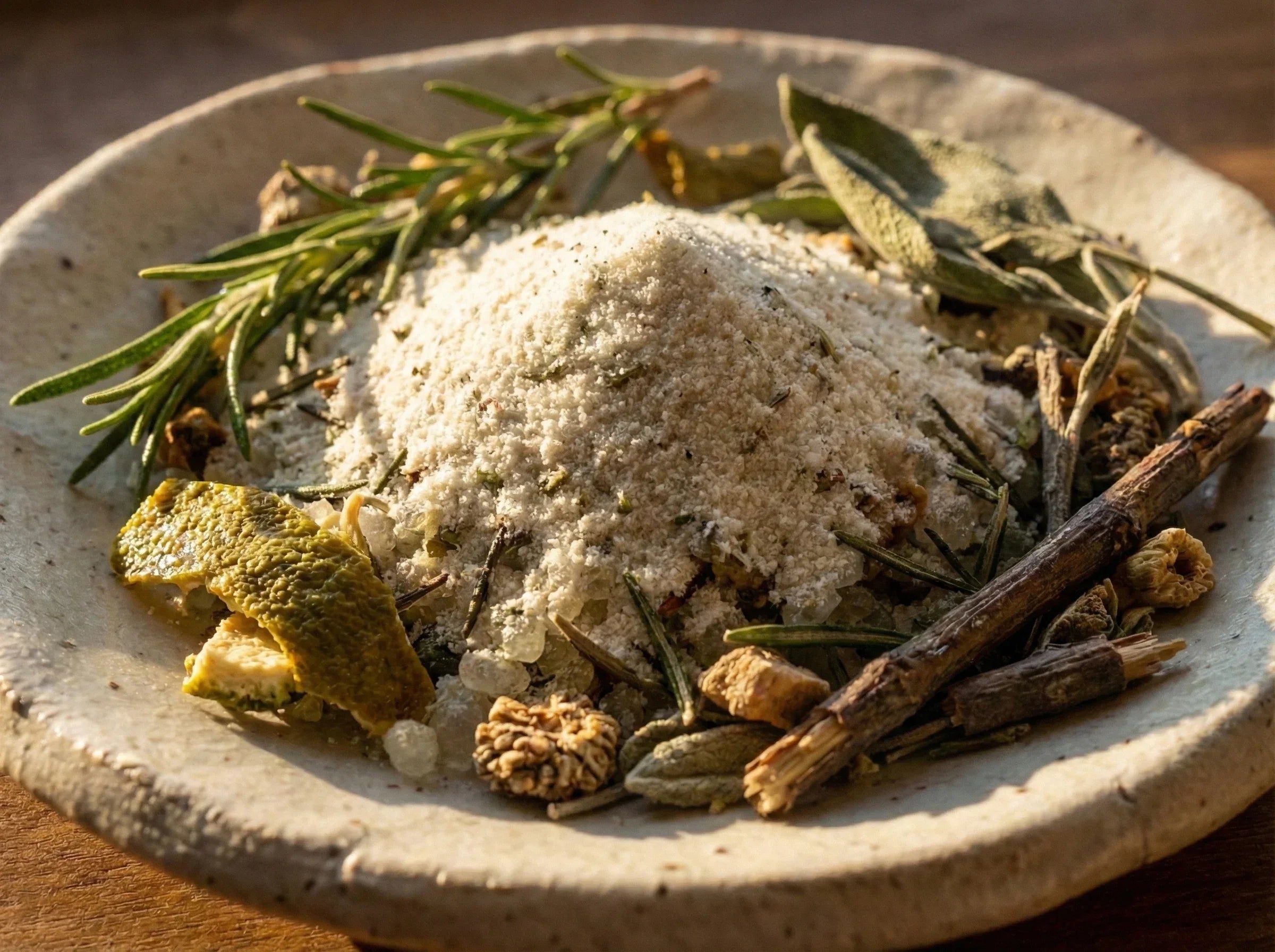 Sel de bain aromathérapie Sauge Romarin - Souffle Pur et Frais - Essences Agape 55165601