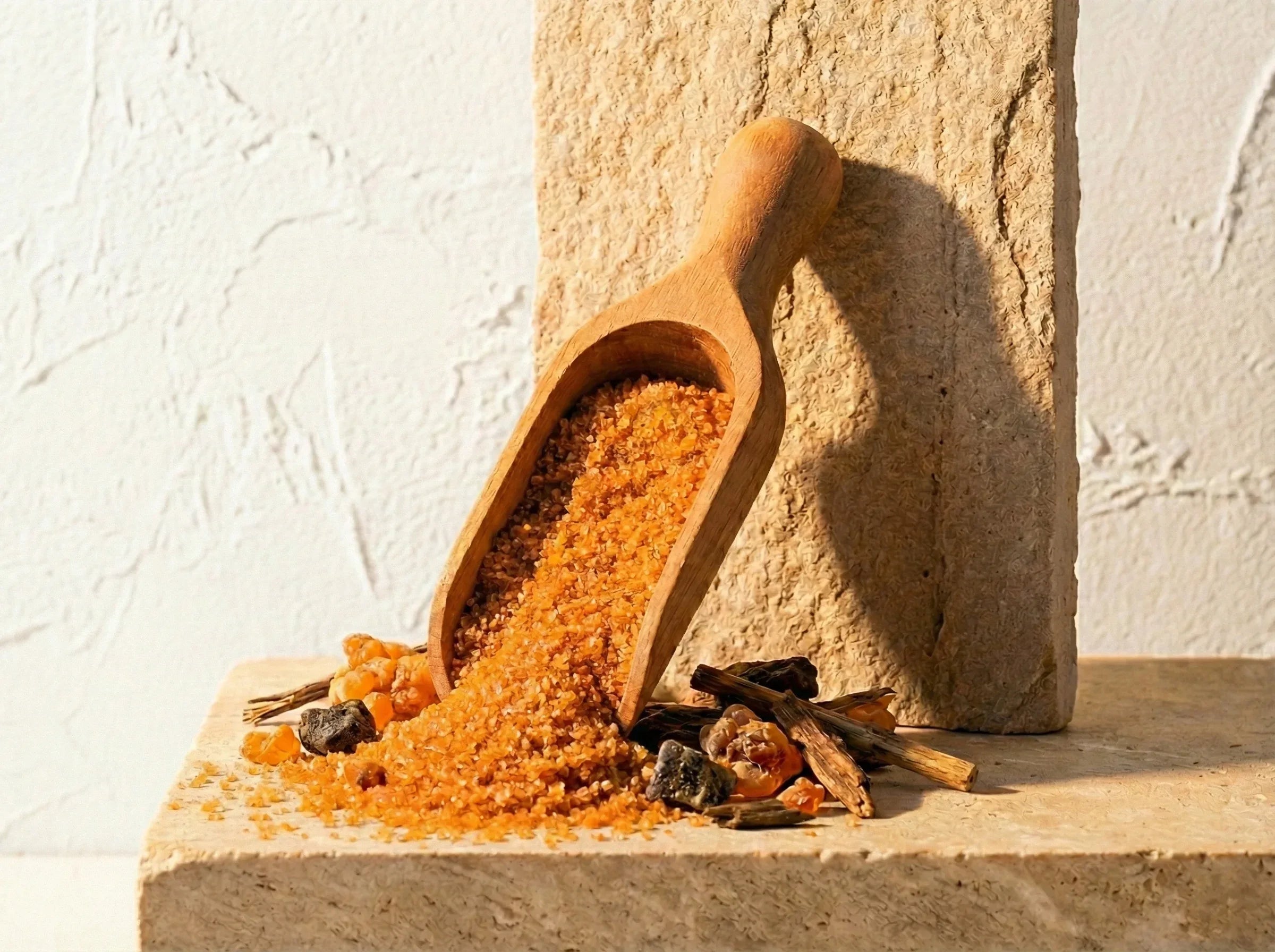 Sel de bain mer epsom Ambre Oud Musc - Voyage Oriental et Chaud - Essences Agape 56415112