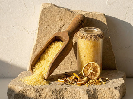 Sel de bain mer epsom Citron - Lumière Vitalisante et Énergie - Essences Agape 21673747