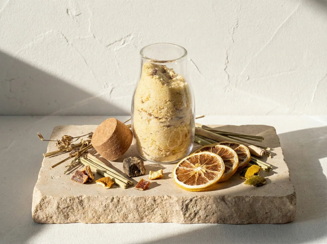 Sel de bain mer epsom Citron Musc - Fraîcheur Céleste et Éclat - Essences Agape 18840127