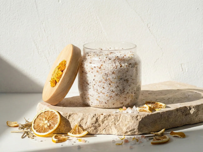 Sel de bain mer epsom Citron - Éclat Solaire Intense et Vitalité - Essences Agape 5330867