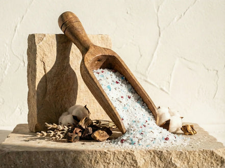 Sel de bain mer epsom Musc Coton - Cocon de Douceur et Apaisement - Essences Agape 87445311