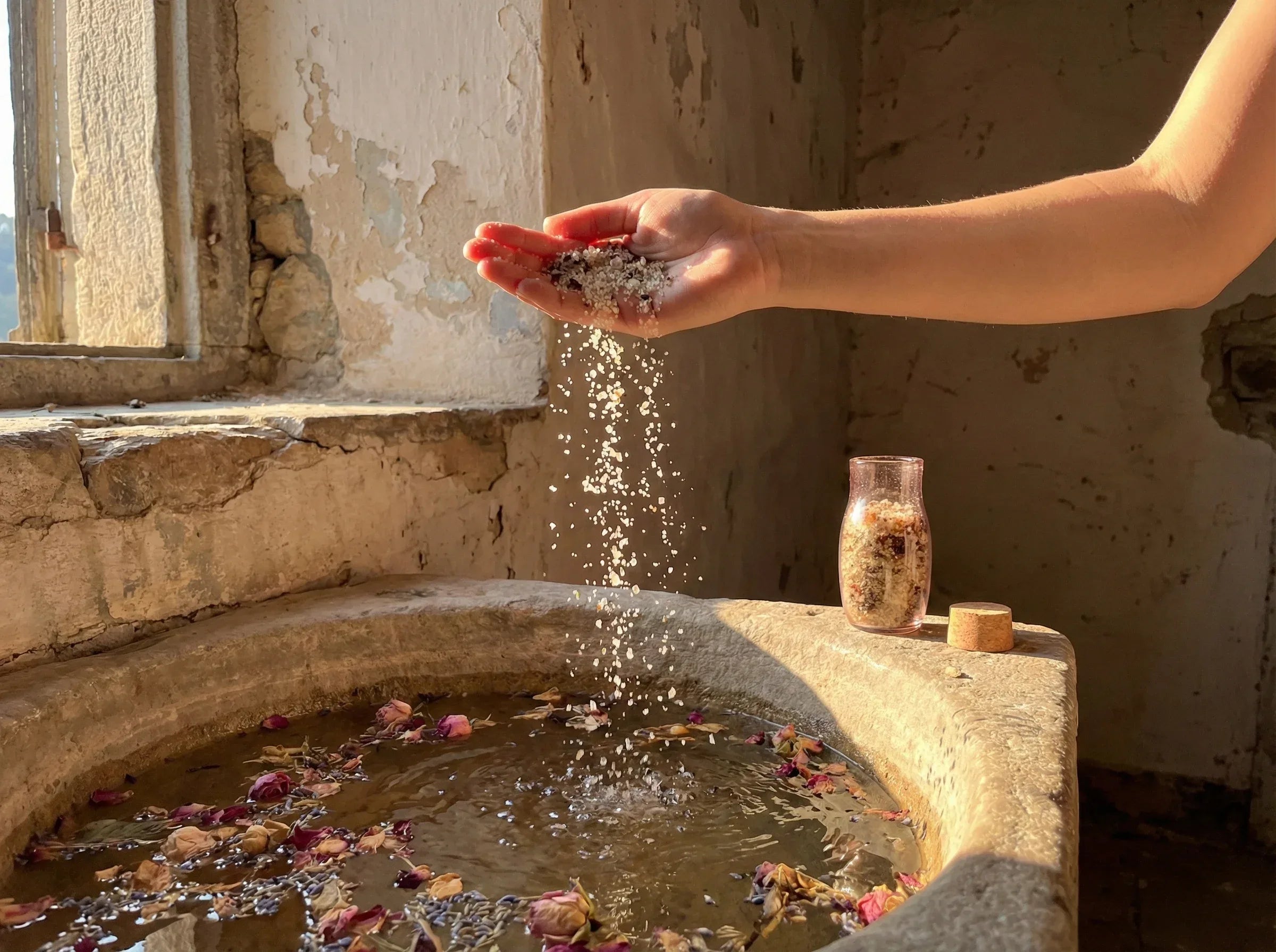 Sel de bain mer epsom Palo Santo Rose - Synergie Sacrée et Paix - Essences Agape 9180806