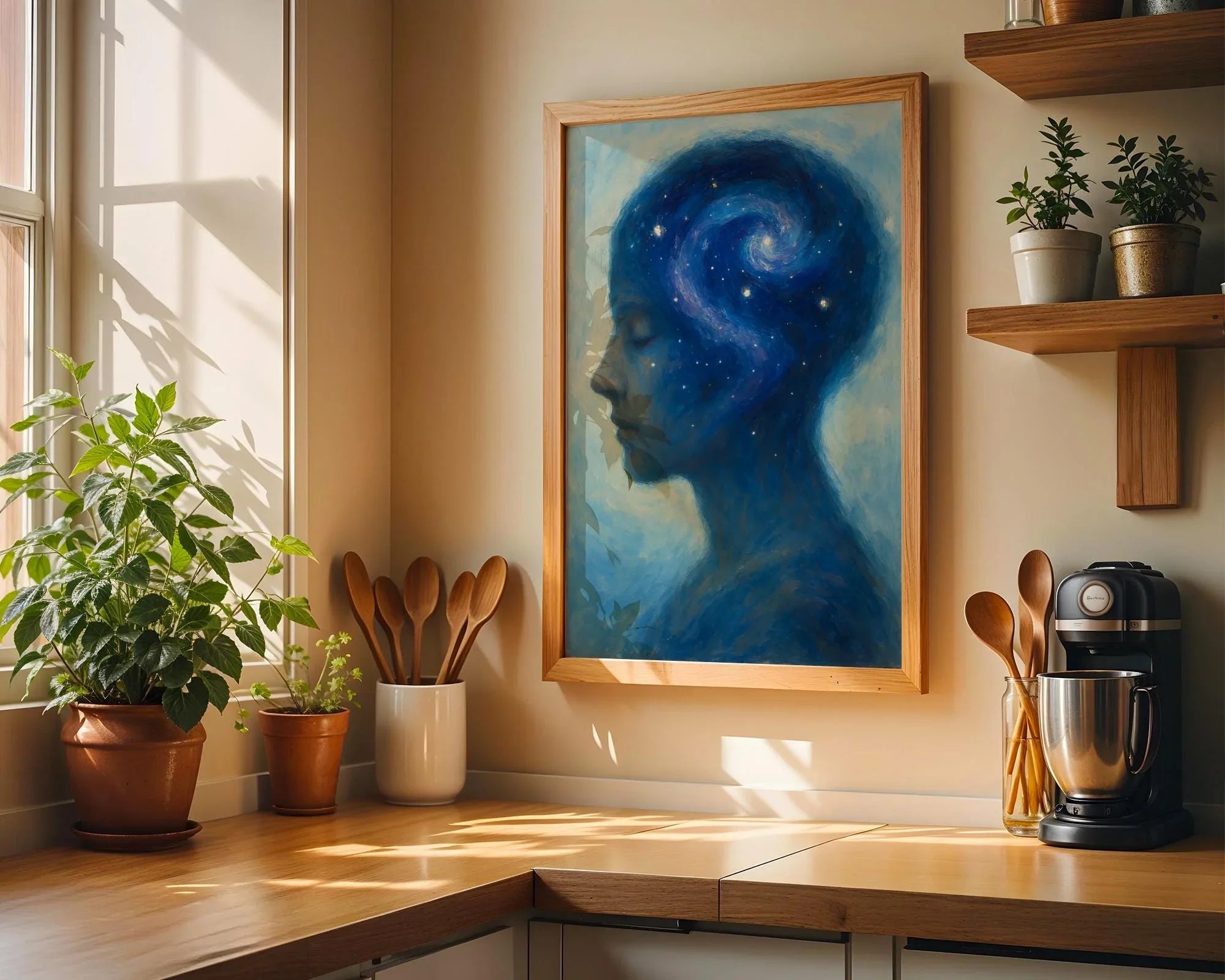 Spiritualité décoration, cadeau unique mentale, peinture française art - Essences Agape 37085986