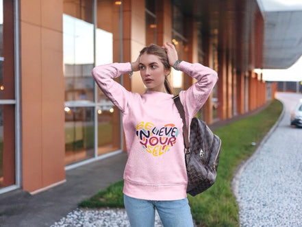 Sweatshirt art confiance en soi, pull yoga jogging bien-être, hoodie - Essences Agape 11525498