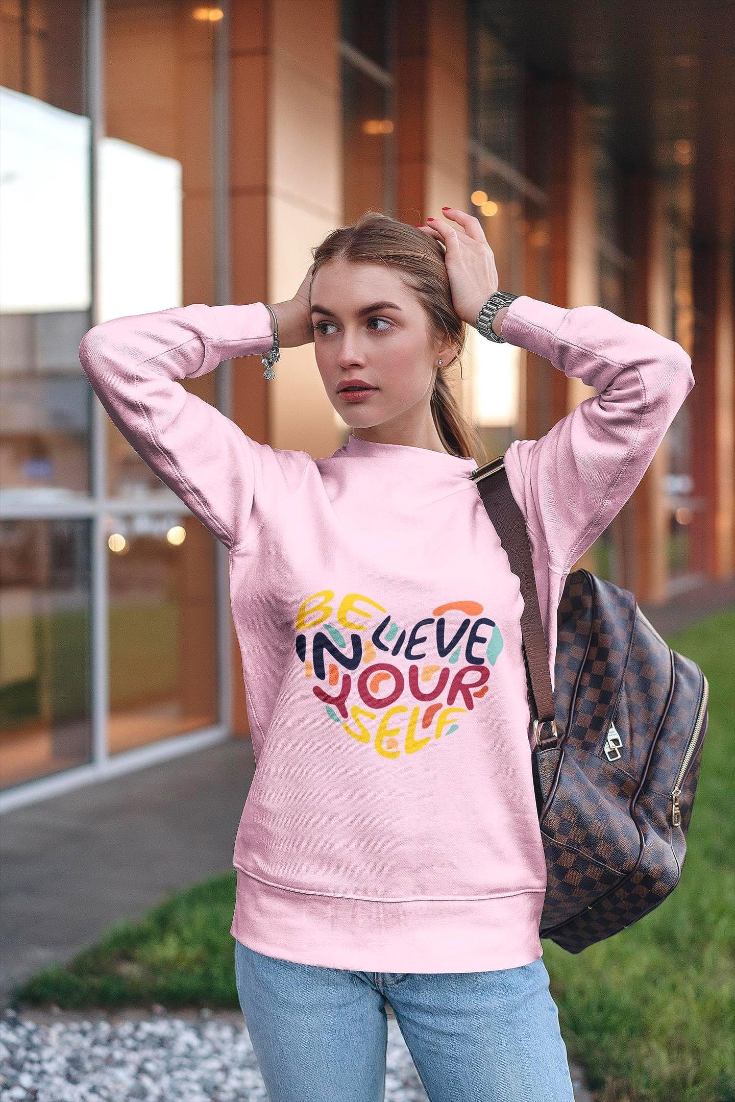 Sweatshirt art confiance en soi, pull yoga jogging bien-être, hoodie - Essences Agape 11525498