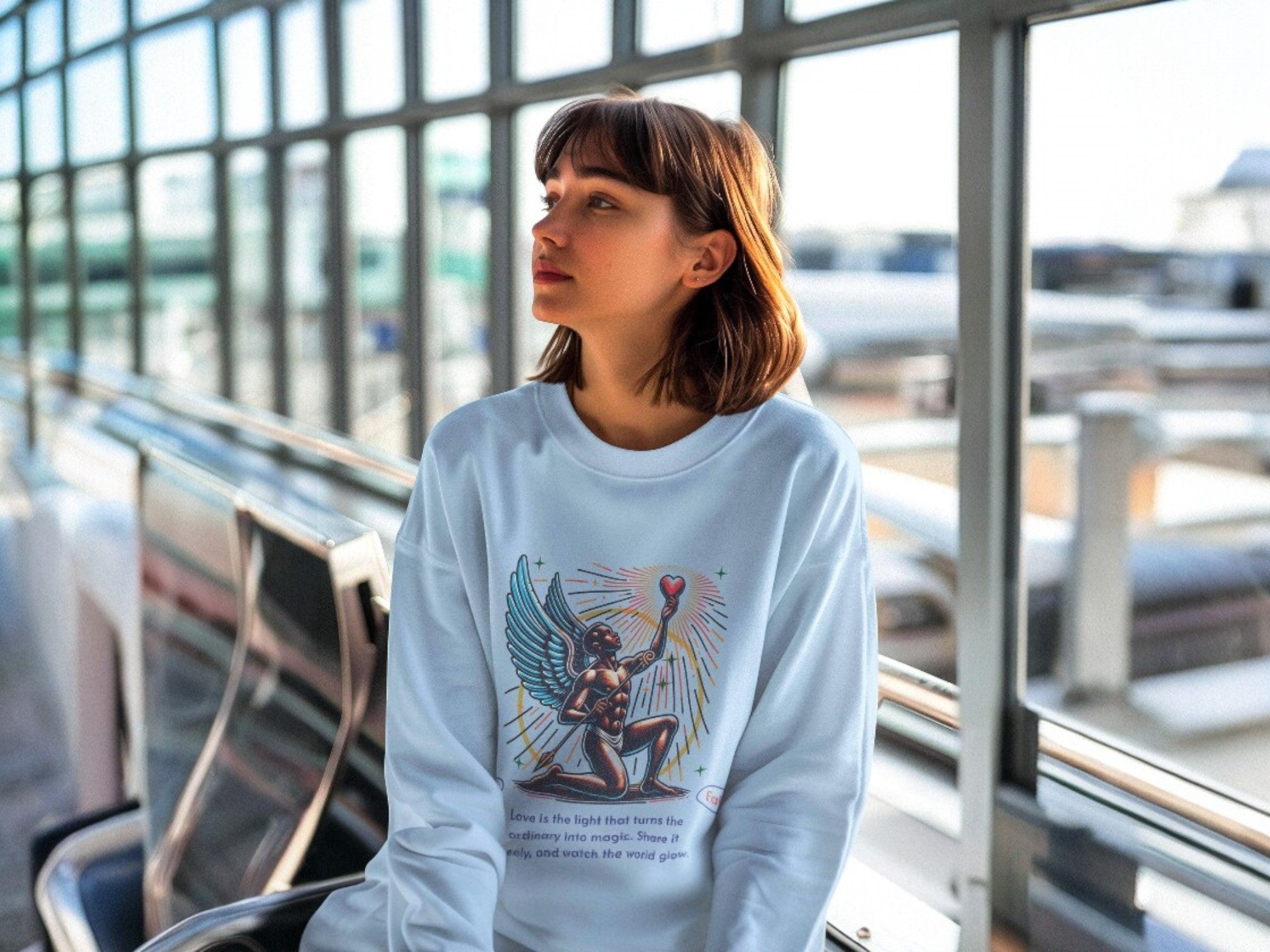 Sweatshirt art, confiance soi, prière divin, pull motivation, dieu - Essences Agape 24840021