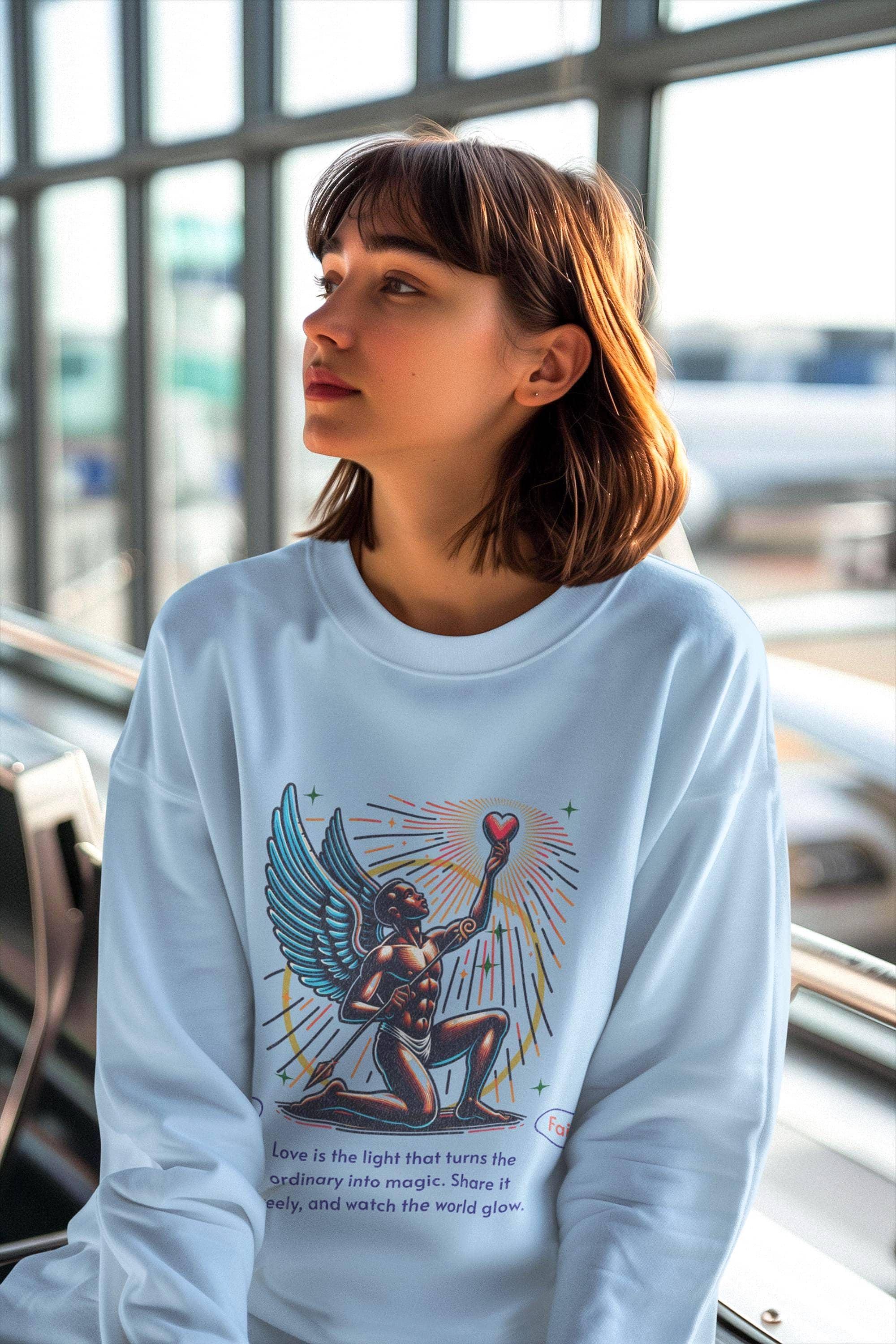 Sweatshirt art, confiance soi, prière divin, pull motivation, dieu - Essences Agape 24840021