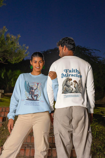 Sweatshirt art, confiance soi, prière divin, pull motivation, dieu - Essences Agape 54050861