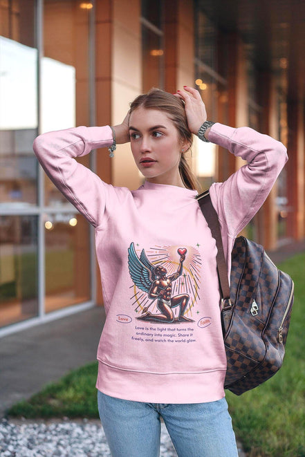 Sweatshirt art, confiance soi, prière divin, pull motivation, dieu - Essences Agape 69347230