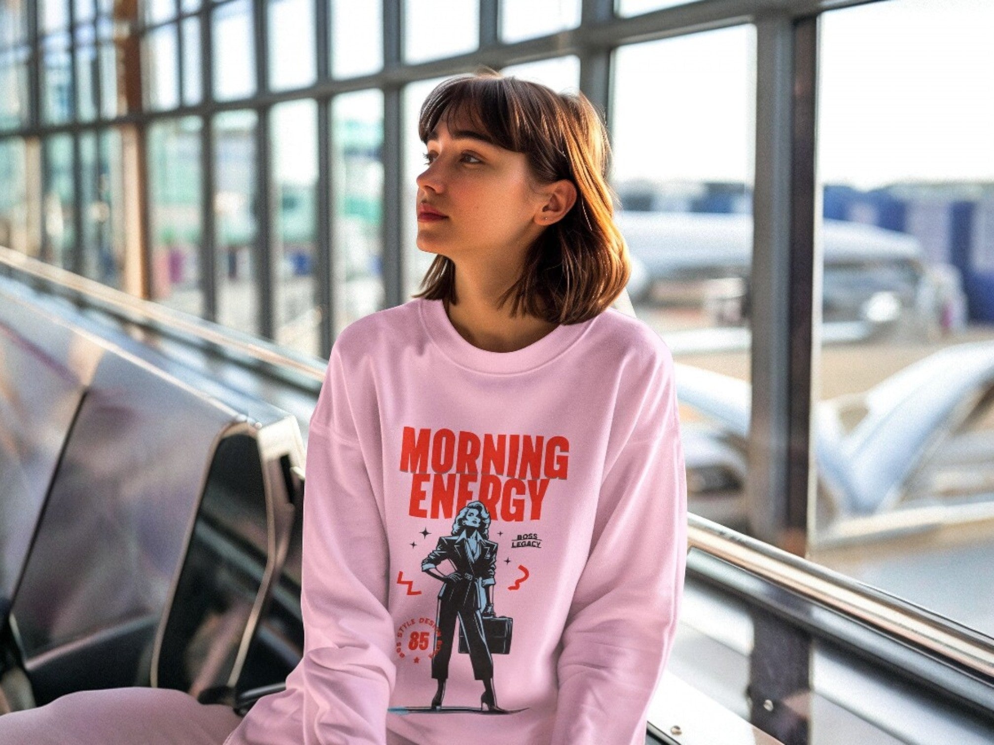 Sweatshirt art féministe, confiance soi, hoodie entrepreneur, oversize - Essences Agape 25312111