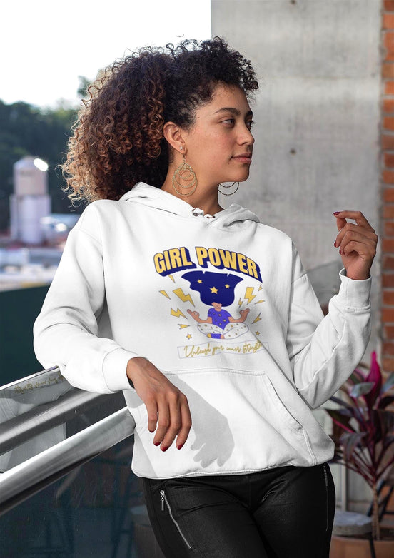 Sweatshirt capuche femme girl power, hoodie amour spirituel, positif - Essences Agape 81242863