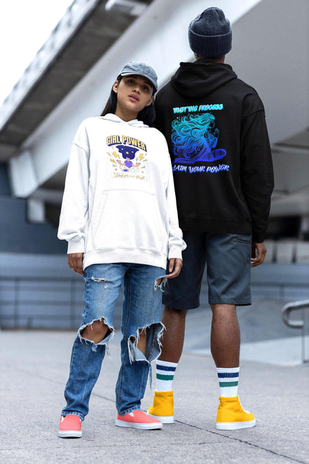 Sweatshirt capuche femme girl power, hoodie amour spirituel, positif - Essences Agape 65210613