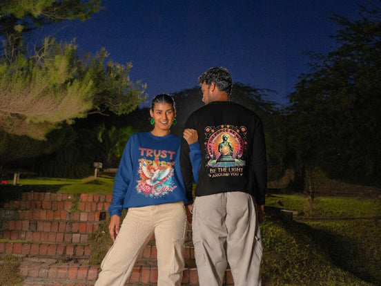 Sweatshirt chrétien Trust In God, Sweat imprimé Jésus, ange spirituel - Essences Agape 5991599