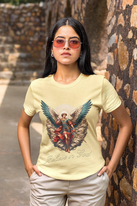 Tee shirt ange, miracle méditation God, t shirt symbole religieux - Essences Agape 73054676