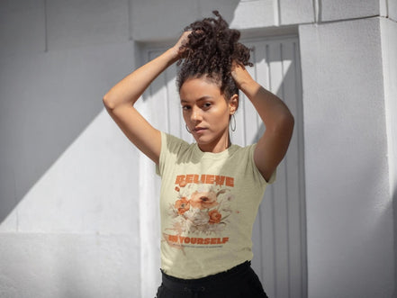 Tee shirt art confiance en soi gratitude, t shirt motivation, santé - Essences Agape 95637620