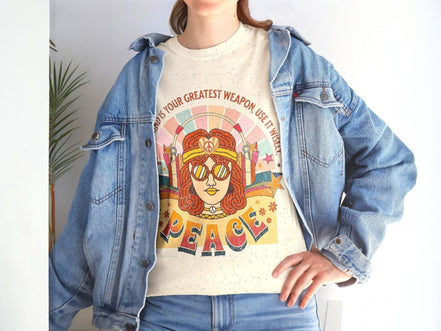 Tee shirt oversize spirituel peace, t shirt motivation, santé mentale - Essences Agape 88329176