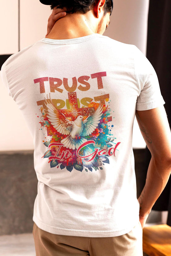 Tee shirt prière divin foi en dieu, t shirt religieux, tee shirt oversize - Essences Agape 90529219