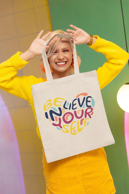 Tote bag amour de soir, tote bag design pensée positive, sac courses - Essences Agape 86644957