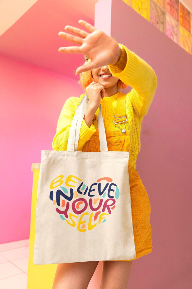 Tote bag amour de soir, tote bag design pensée positive, sac courses - Essences Agape 56032154