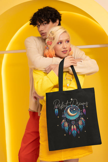 Tote bag attrape reve, tote bag design pensée positive, sac de courses - Essences Agape 88061253