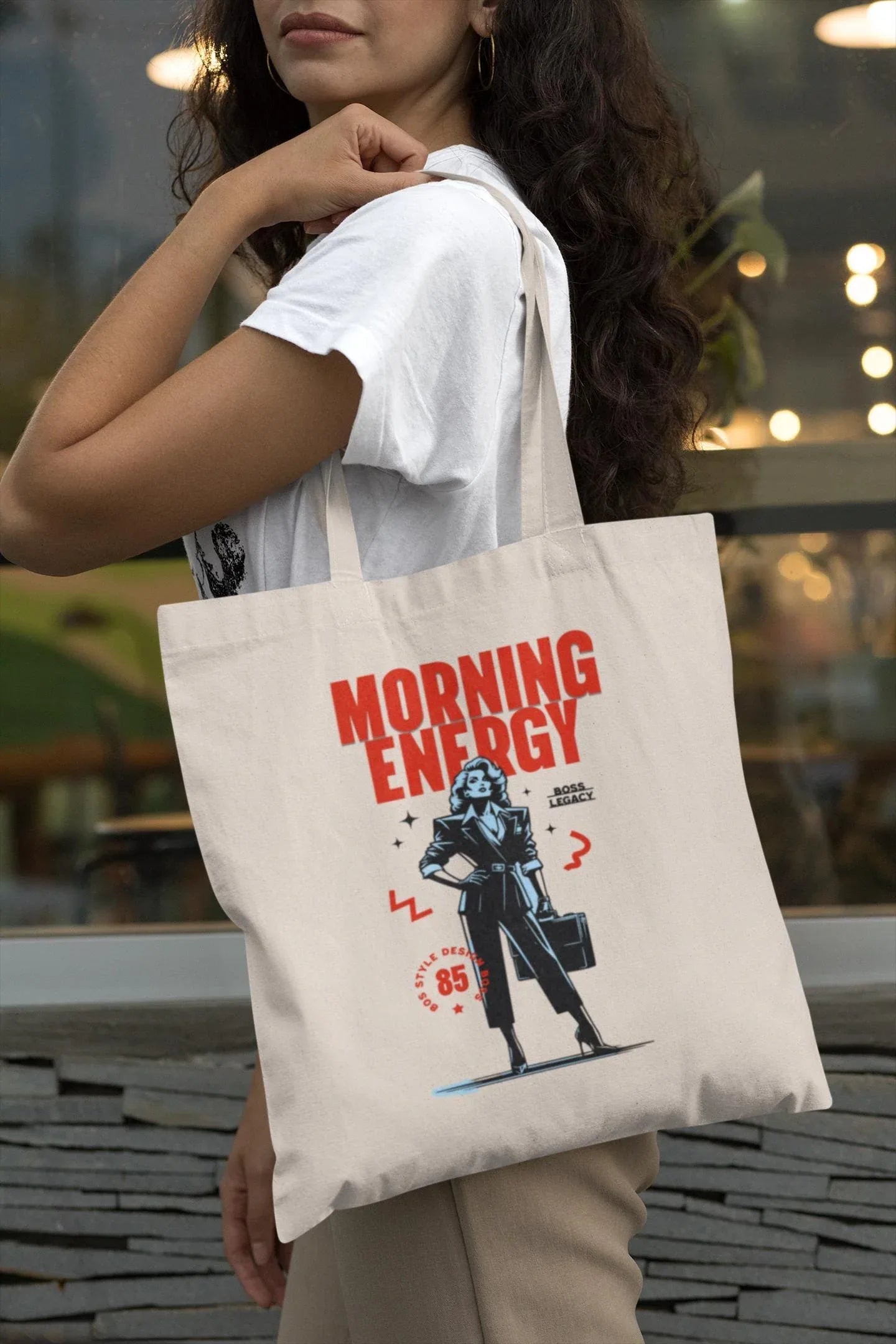 Tote bag féministe entrepreneur, tote bag gratitude custom, courses - Essences Agape 26863629