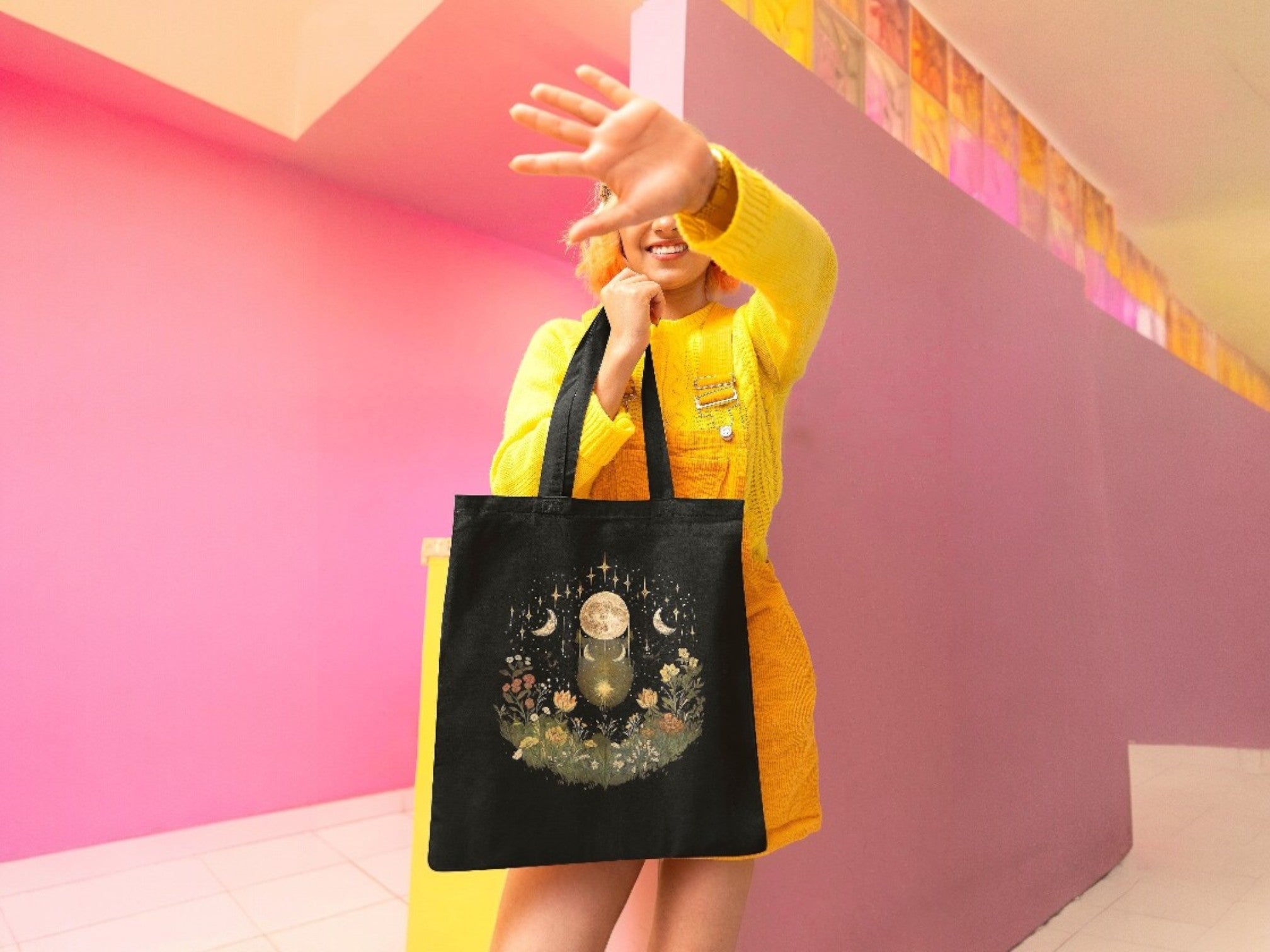 Tote bag paradis, tote bag gratitude custom, tote bag foi divin - Essences Agape 87262041