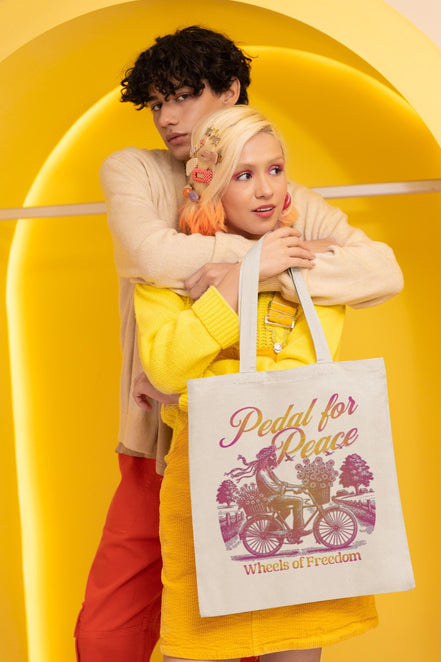 Tote bag peace hippie, tote bag gratitude custom, sac cabas jésus - Essences Agape 48610777