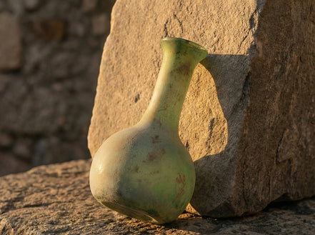 Verre soufflé bouche Soliflore Vert - Croissance & Harmonie - Essences Agape 99137681