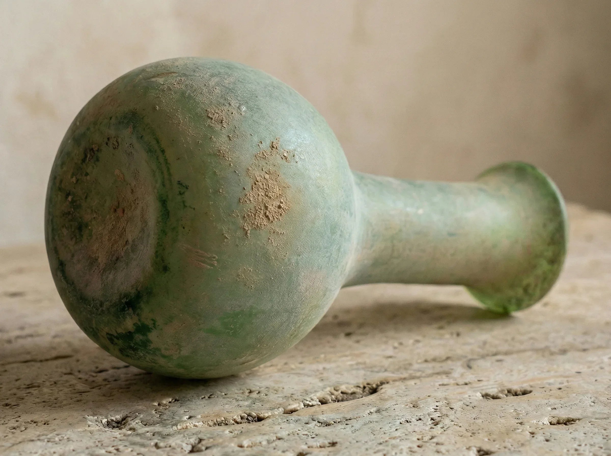 Verre soufflé bouche Soliflore Vert - Croissance & Harmonie - Essences Agape 12287535