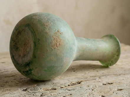 Verre soufflé bouche Soliflore Vert - Croissance & Harmonie - Essences Agape 12287535