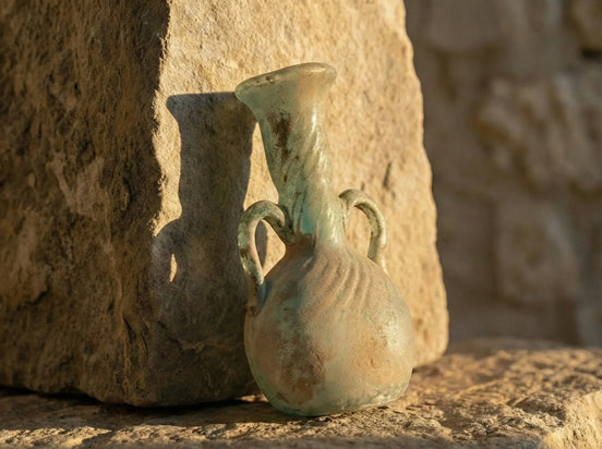 Verrerie romaine artisanale Amphore Torsadée - Souffle & Spirale - Essences Agape 61914320